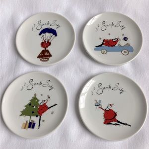 POTTERY BARN Santa Baby Coaster (4)